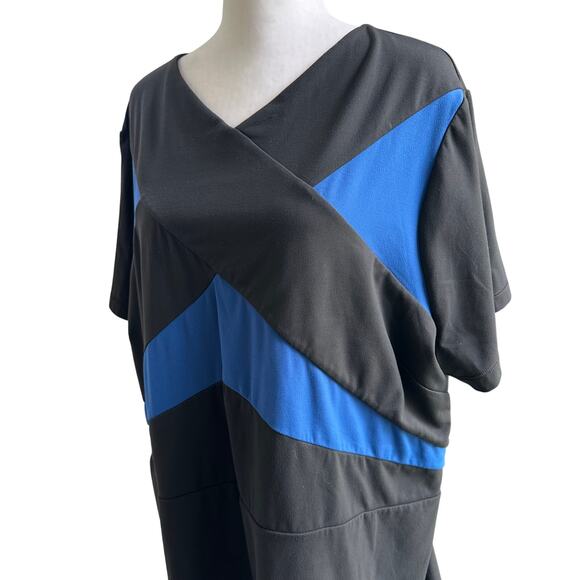 Game by Universal Standard Power Move Black Blue Athletic T-Shirt Large / 2X - Picture 2 of 6